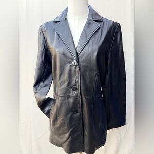 Worthington Genuine Lambskin Leather Jacket Women’s Size Medium